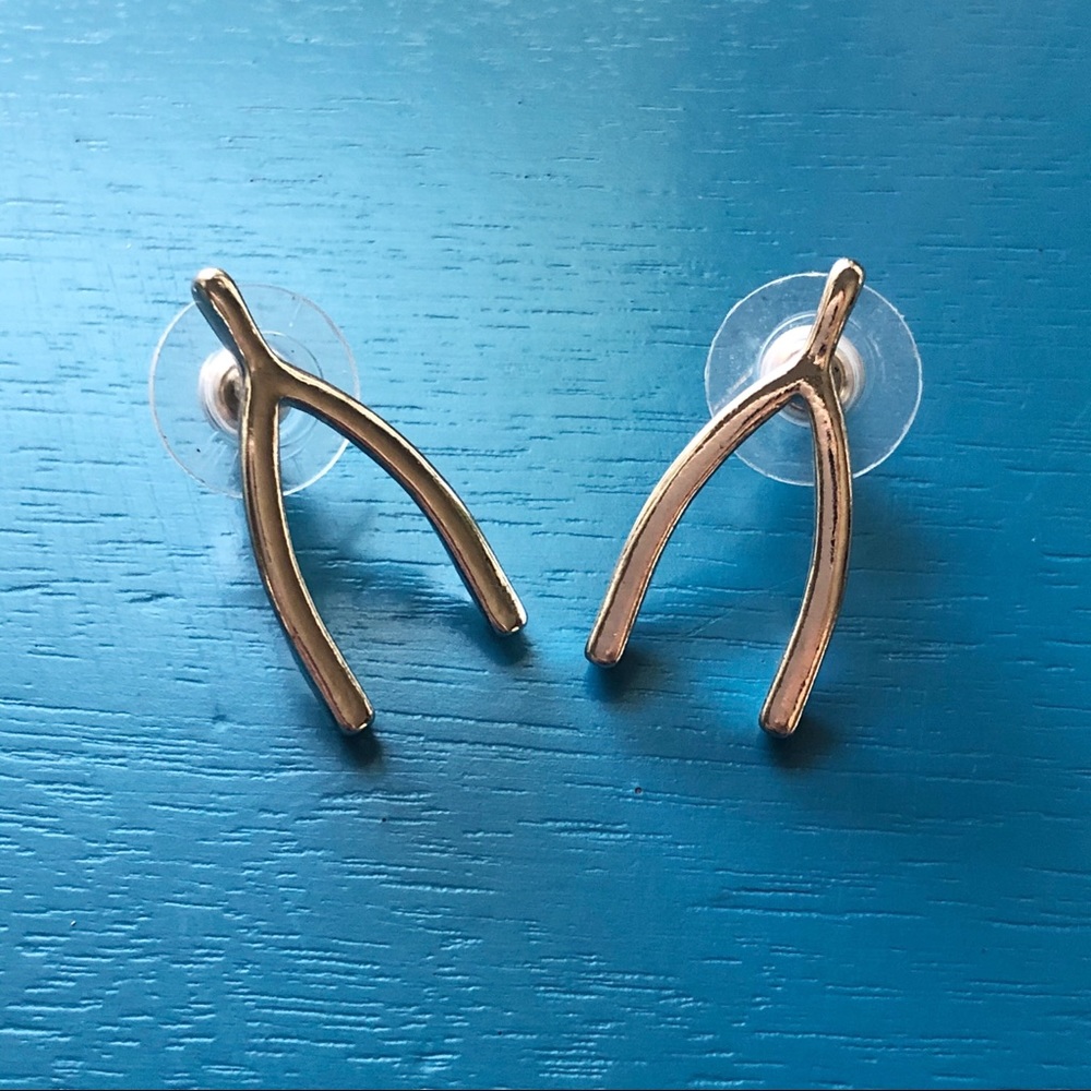 Gorjana Wishbone Earrings Silver